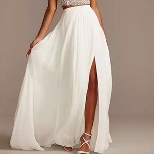 David’s Bridal Studio Chiffon Wedding Bridal Skirt